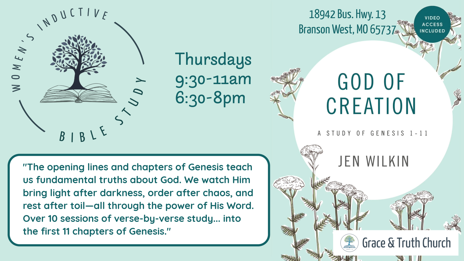 God of Creation study